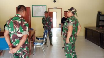 Pabung Kodim 0203/Lkt Bersama 4 Danramil Tinjau Lokasi Pembukaan TMMD 128 ,Pastikan Kesiapan