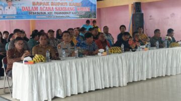 Polsek Tiganderket Amankan Kegiatan Sambang Warga Bupati Karo di Desa Susuk
