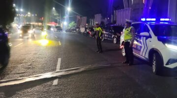 Sat Lantas Polres Pematangsiantar Gelar Blue Light Patrol: Kawal Kota, Cegah Kejahatan & Gangguan Lalu Lintas Malam